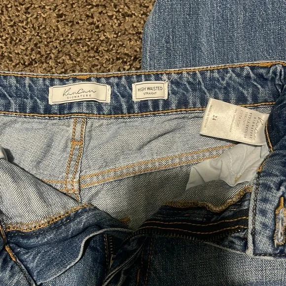 Women’s KanCan Distressed Blue Denim Jeans - Picture 6 of 6